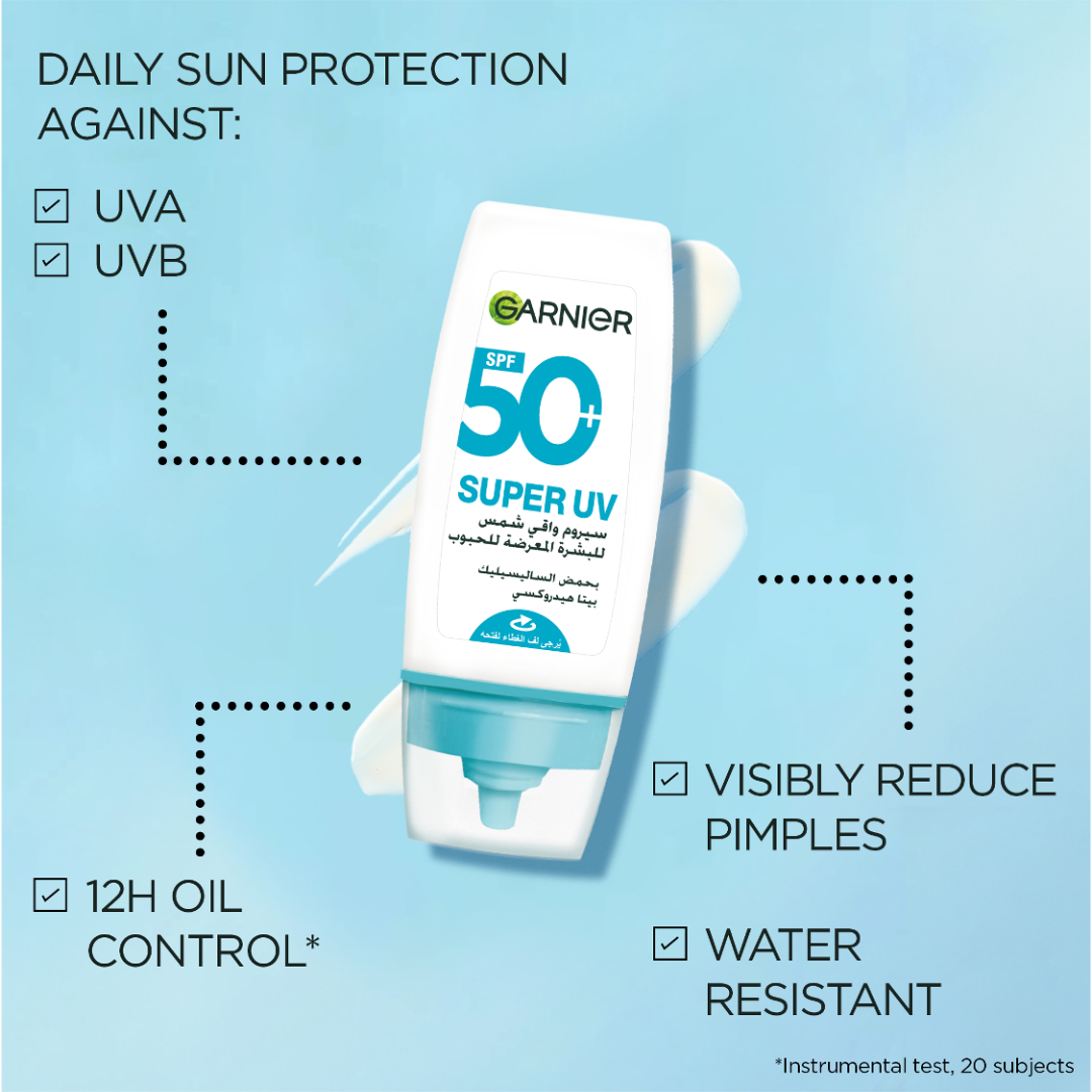 Super UV Anti-Acne SPF50+ Sunscreen – 12H Oil Control - Benefits