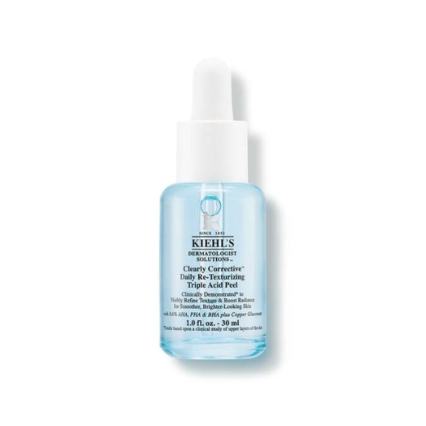 Kiehl's Clearly Corrective Daily Re-Texturizing Triple Acid Peel Serum- 30 ml