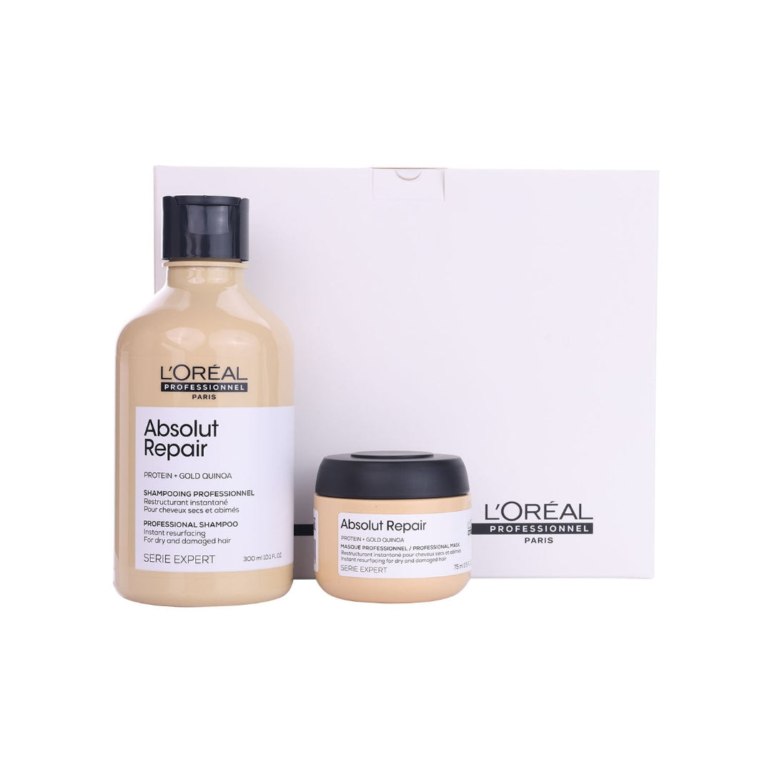 Absolut Repair Shampoo and Travel Size Mask Copack