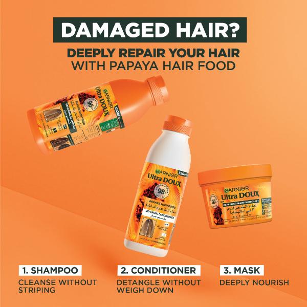 Garnier - Ultra Doux Hair Food Papaya & Amla Shampoo