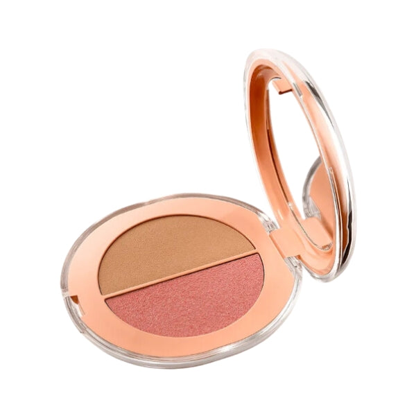 Kiko Milano Gloss Supreme Layering Matt & Glow Duo Blush - 01 Sandy Chic Cheeks