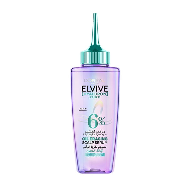 L'Oreal Paris - Elvive Hyaluron Pure Oil Erasing Scalp Serum with Salicylic Acid, for Oily Roots and Dehydrated Lengths