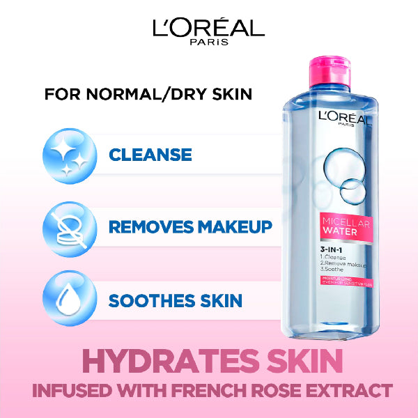 3-in-1 Refreshing Micellar Water, deep cleansing moisturize micellar for dry to normal skin - Benefits