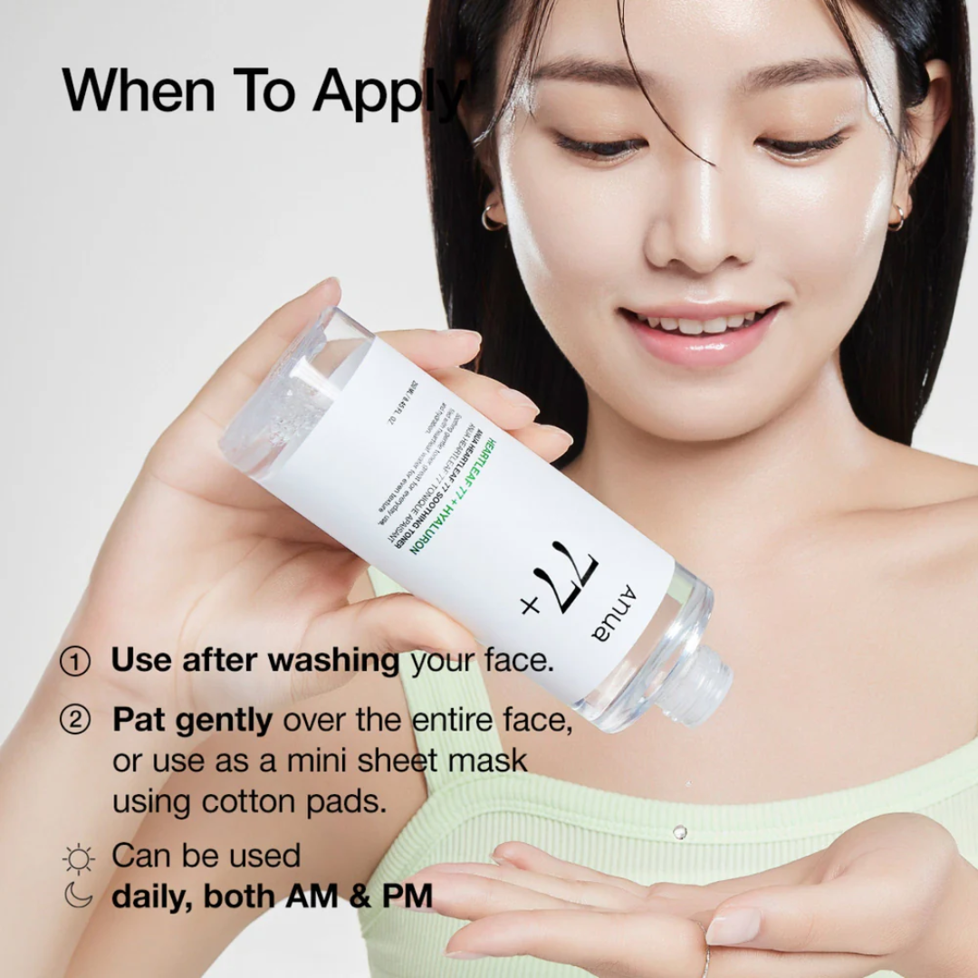 Anua Heartleaf 77 Soothing Toner - How to Use