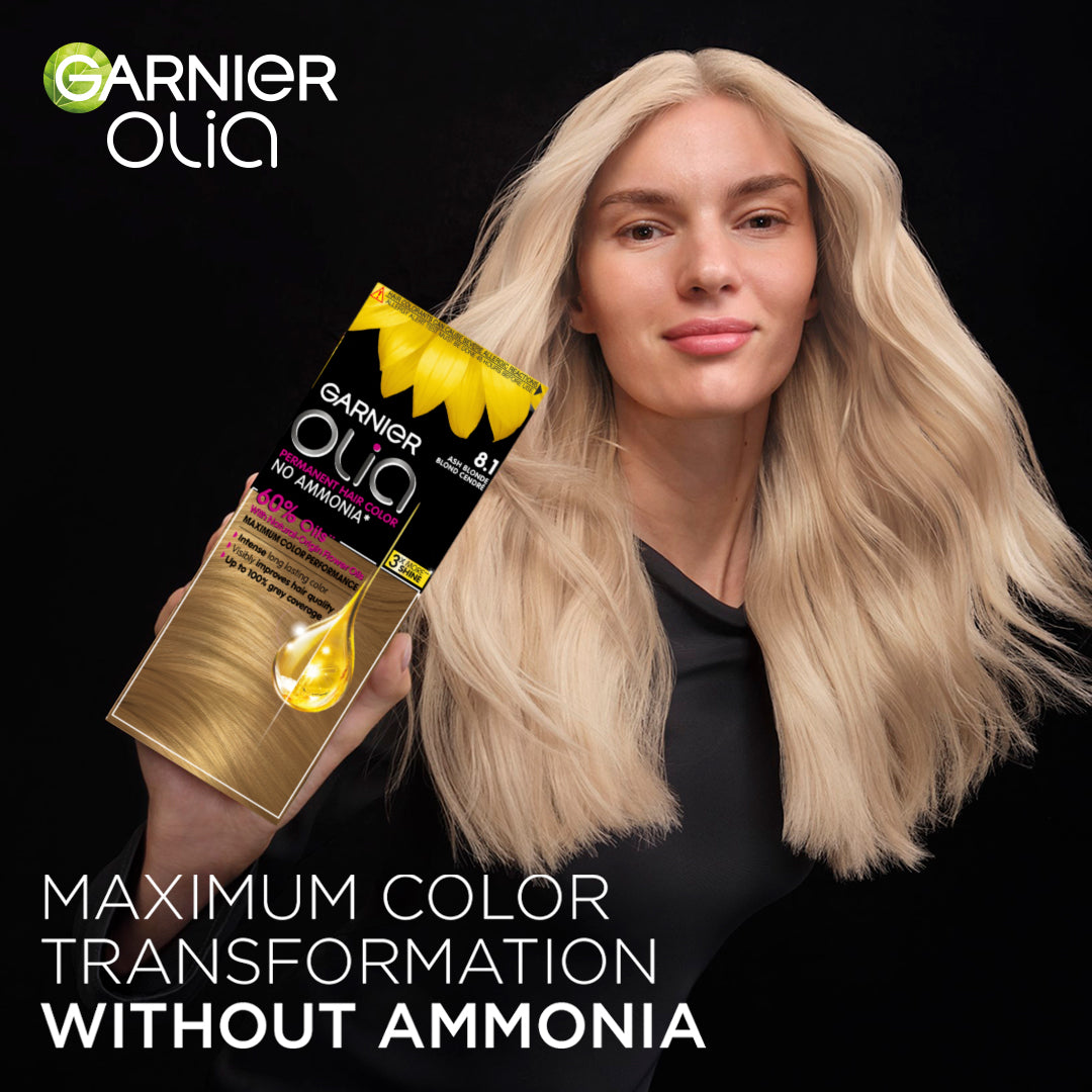 Olia Ammonia Free, Permanent Hair Coloration at Home with Natural Origin Flower Oils