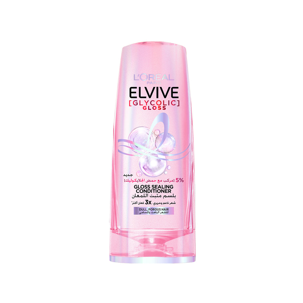 Elvive Glycolic Gloss Conditioner home glossing treatment 5% [Gloss Complex] with Glycolic Acid