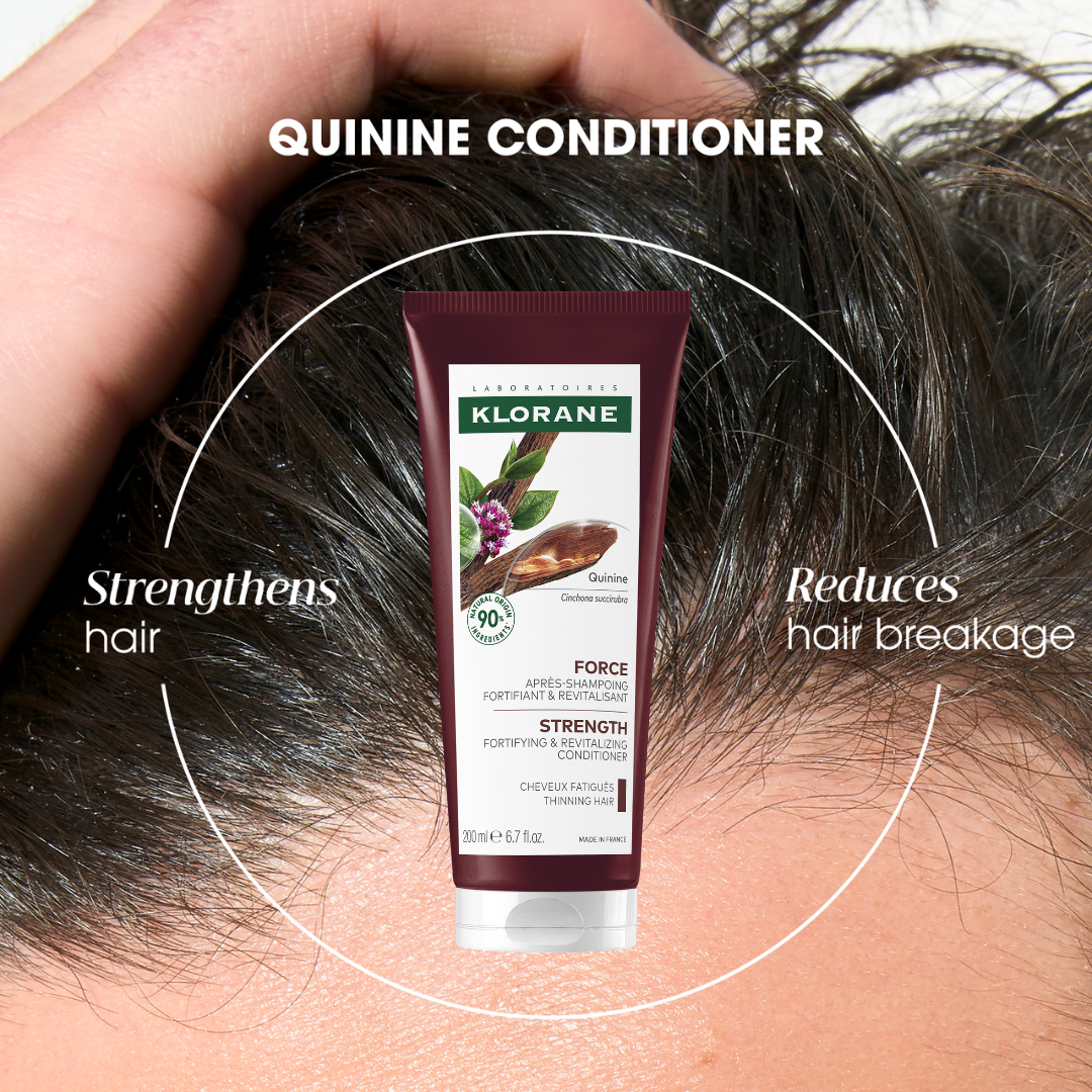 Quinine Conditioner + Pink Hair Massager At 35% OFF