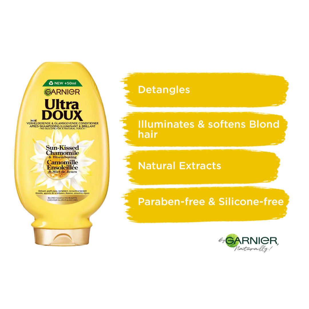 Garnier Ultra Doux with Camomile Conditioner 250 ML - Benefits