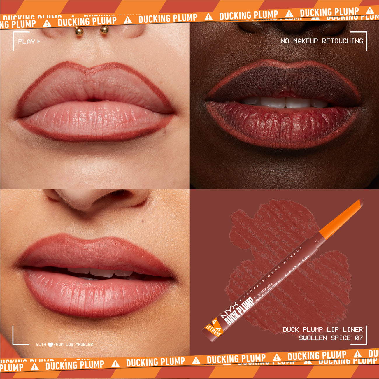 Duck Plump Plumping Lip Liner, Up To 10 HR Wear, Matte Finish,