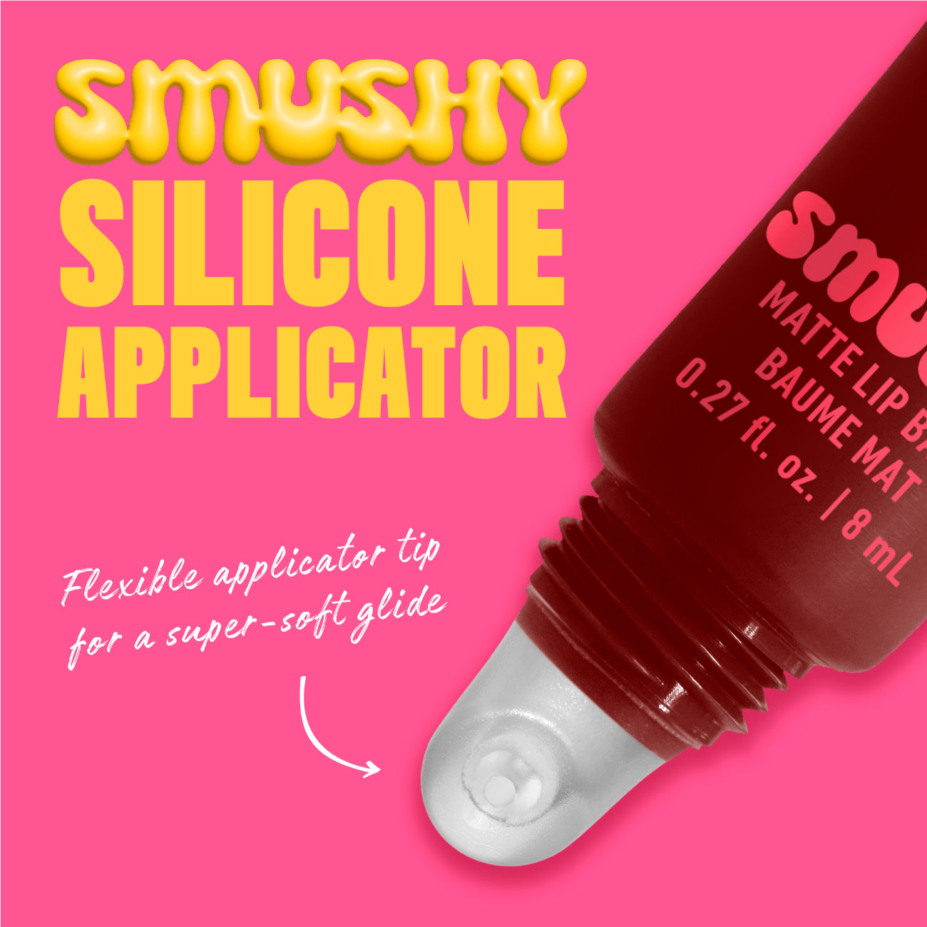 Smushy Matte Lip Balm, Soft Diffused Color, Matte Finish