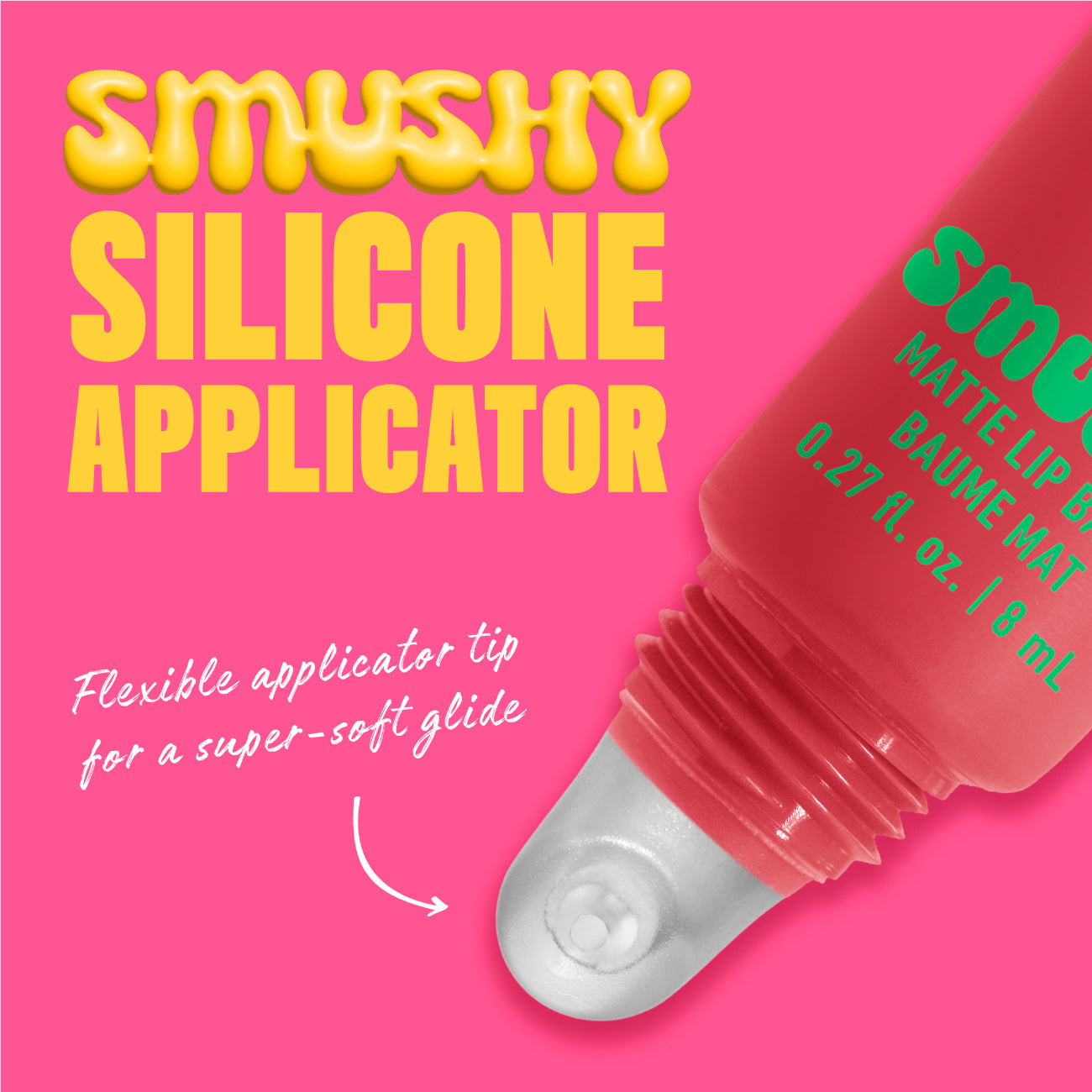 Smushy Matte Lip Balm, Soft Diffused Color, Matte Finish