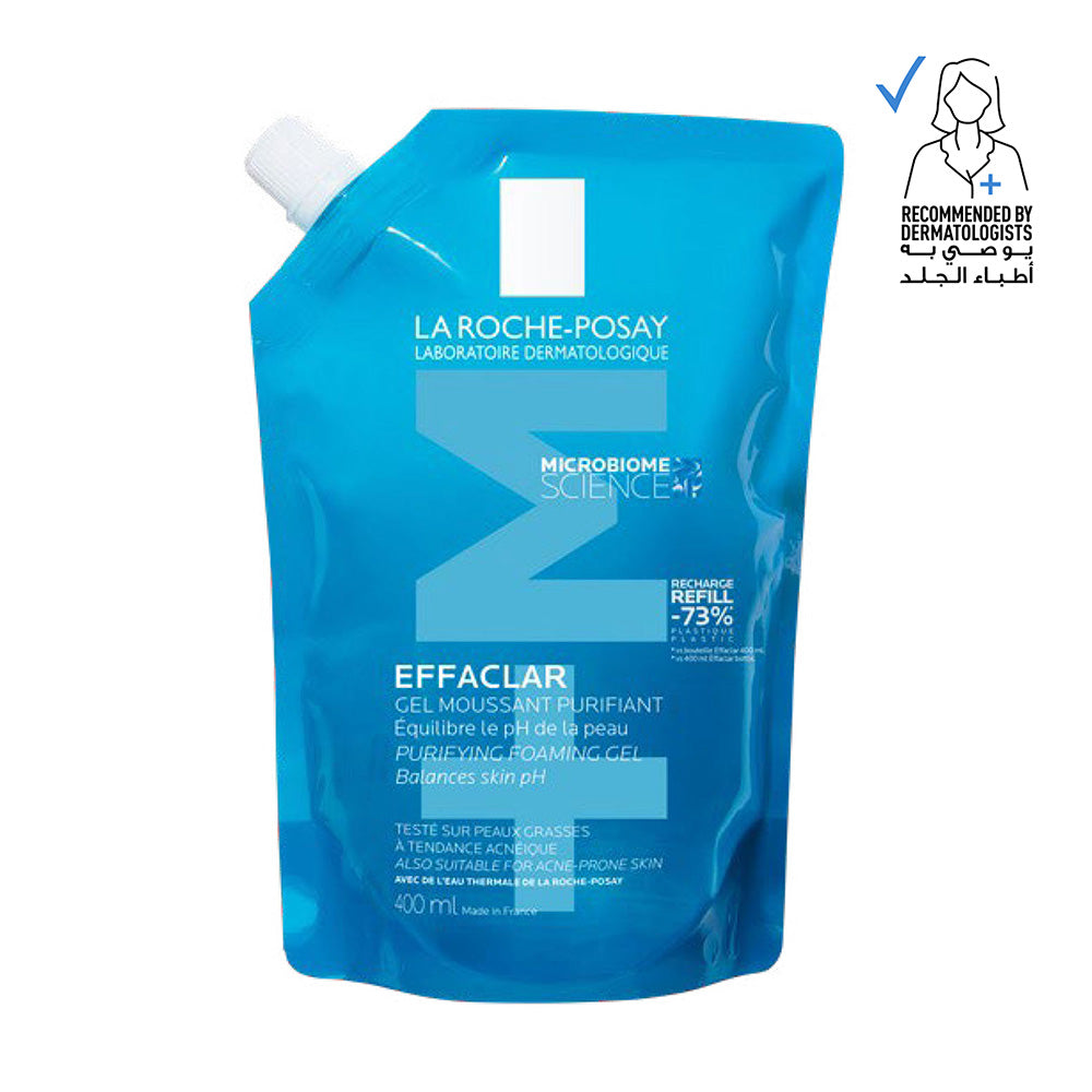 La Roche-Posay Effaclar Purifying Cleansing Gel & Refill Pouch For Blemish-Prone Skin | Loolia Closet