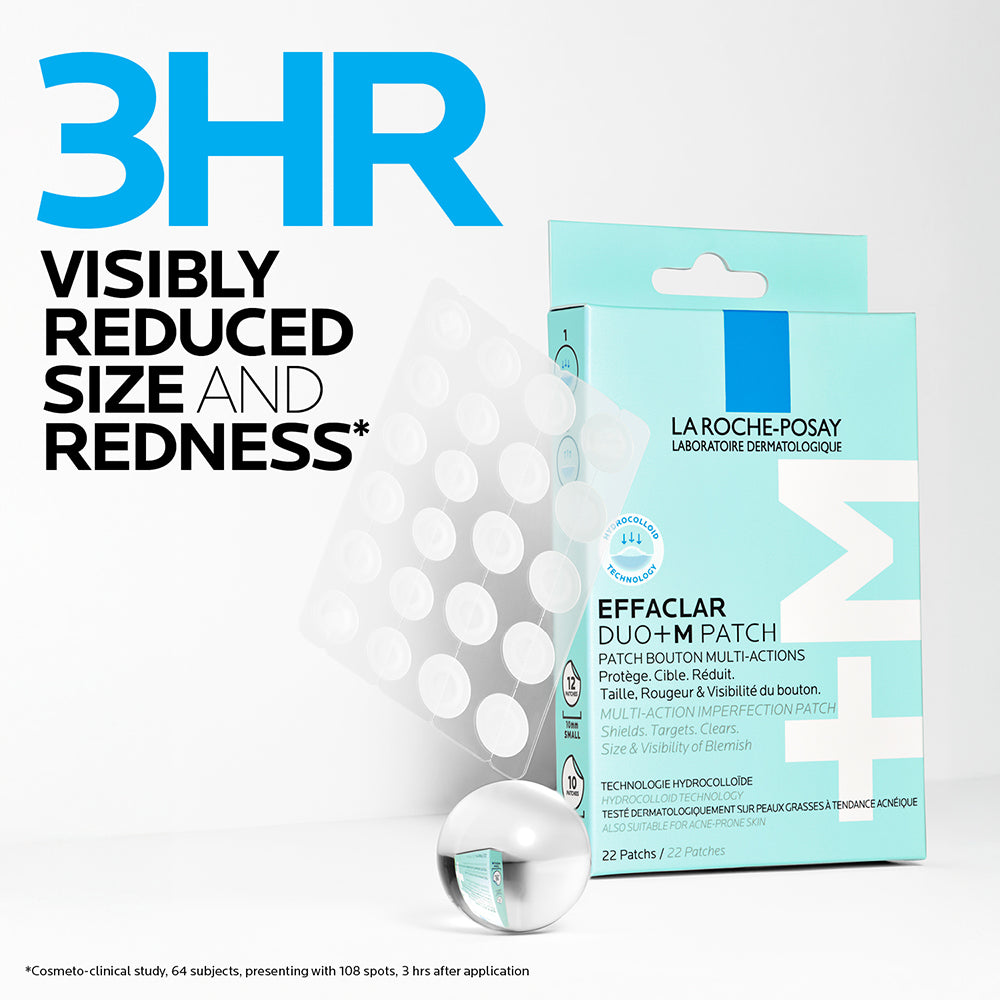 Effaclar Duo+M 3H Spot Patches for Acne Prone Skin