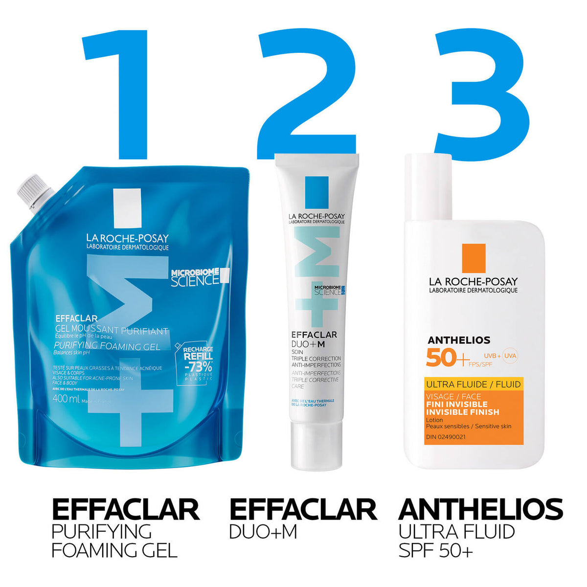 Effaclar Purifying Cleansing Gel & Refill Pouch For Blemish-Prone Skin