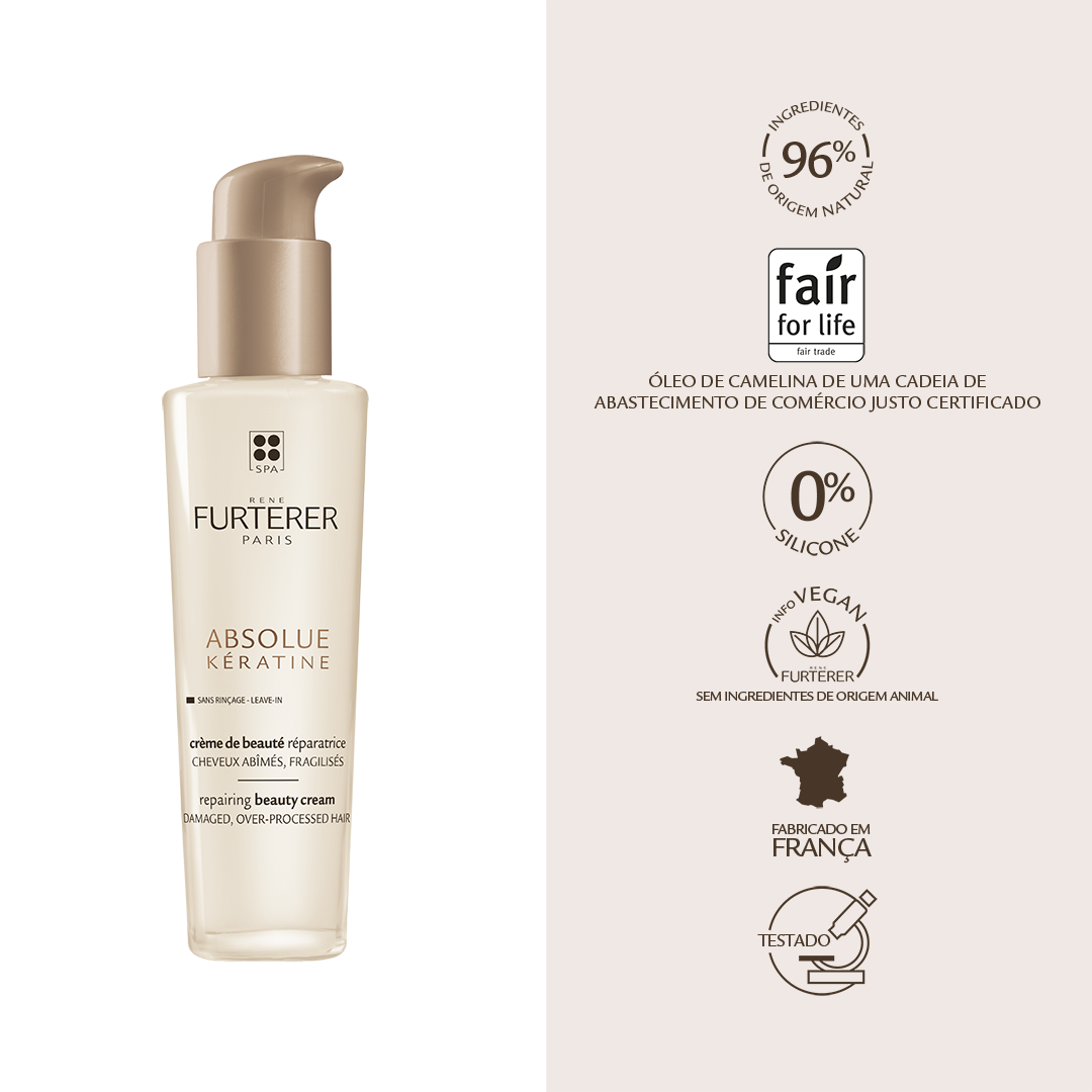Absolute Kératine Repairing Beauty Cream + FREE Pink Hair Massager At 35% OFF