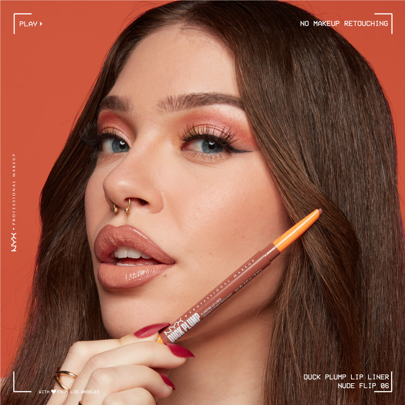 Duck Plump Plumping Lip Liner, Up To 10 HR Wear, Matte Finish,