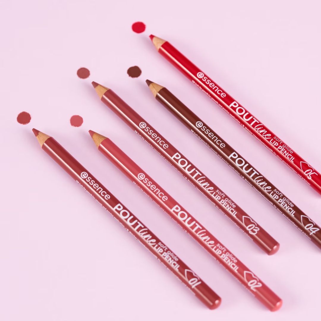 Essence POUTline soft glide lip pencil creamy lip liner full coverage precise definition