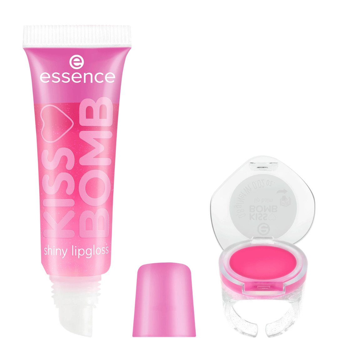 Essence Kiss Bomb Shiny Lipgloss & Lip Balm