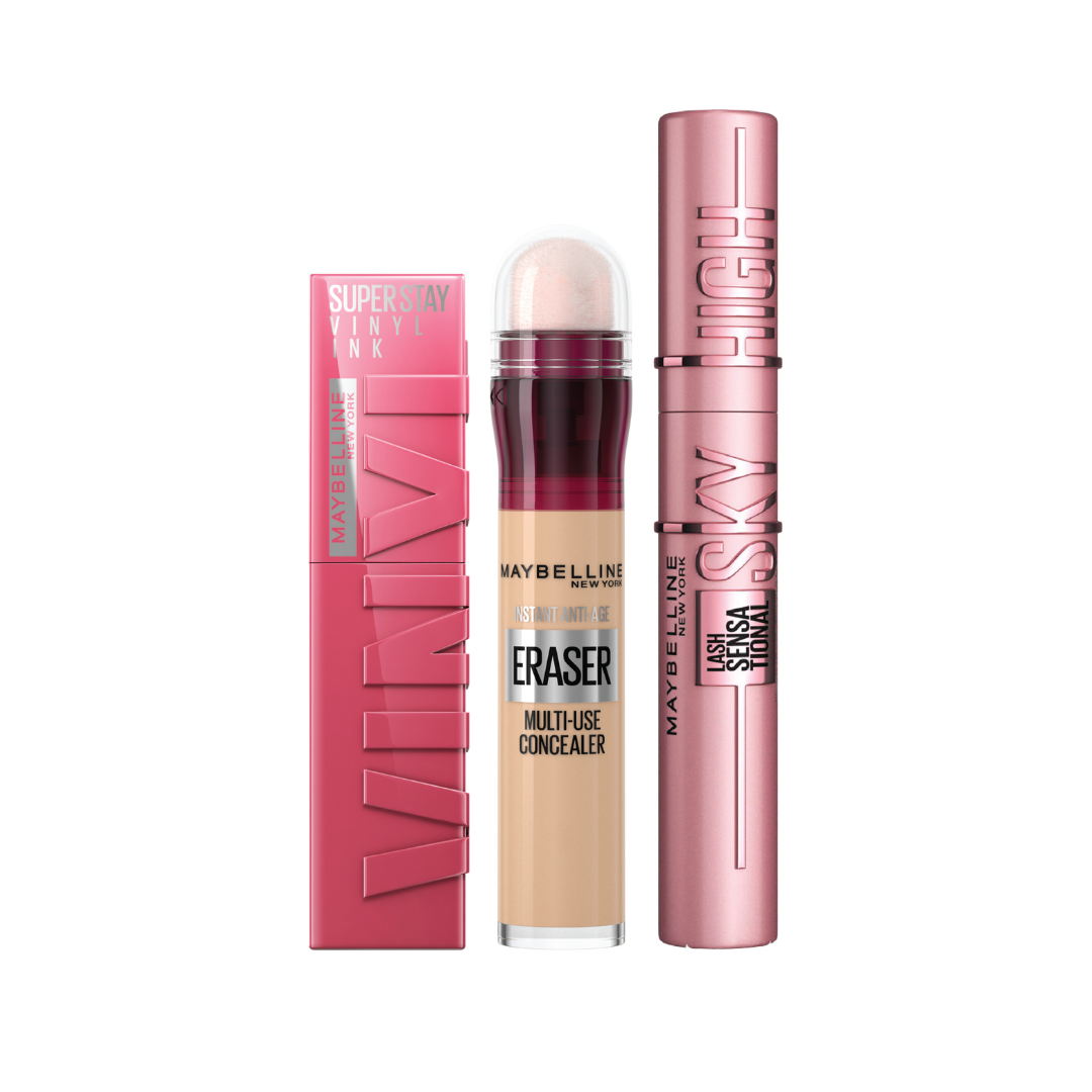 Vinyl Ink Lipstick + Instant Age Rewind Concealer + Sky High Mascara At 15% OFF