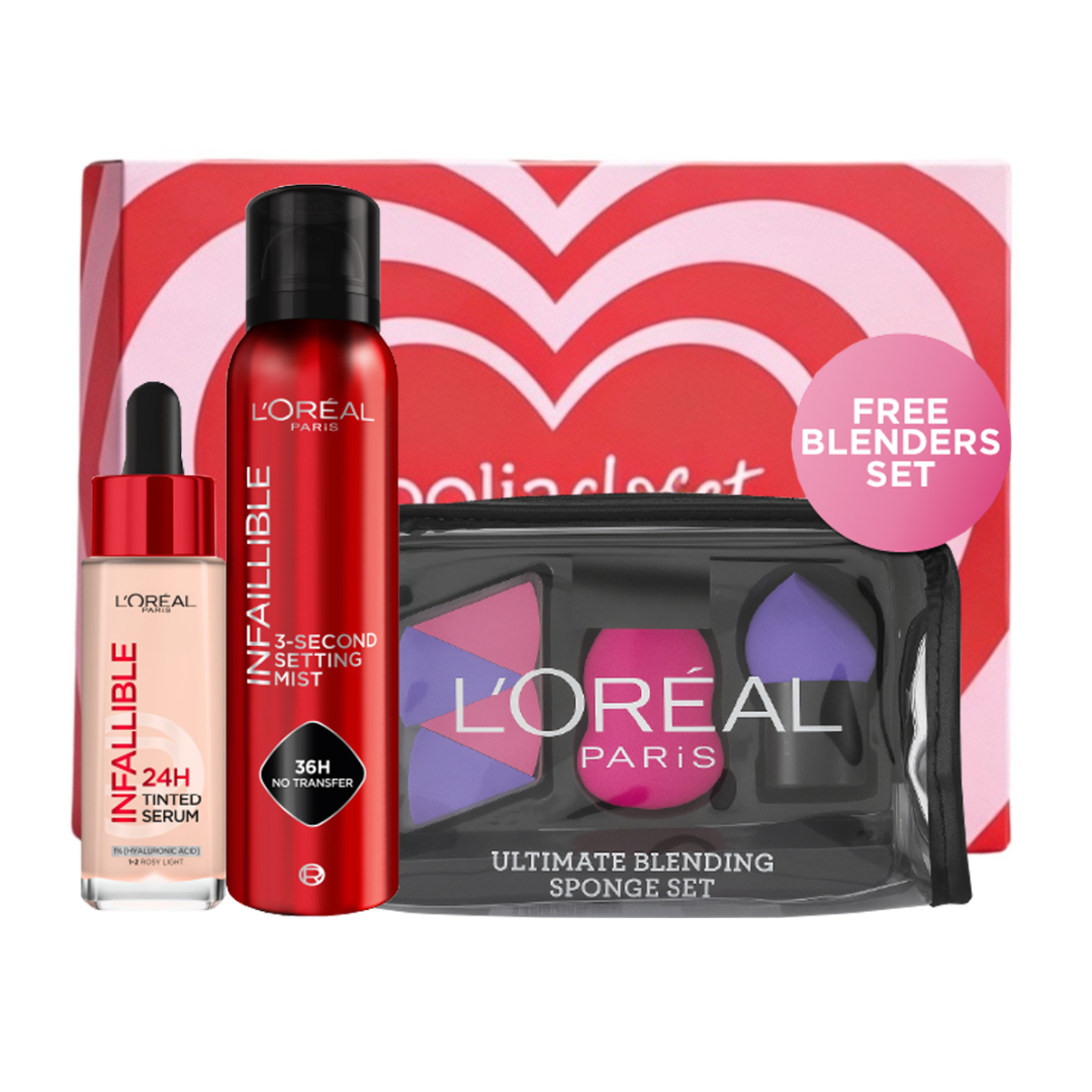 Infallible Tinted Serum + Setting Spray + FREE Beauty Blenders