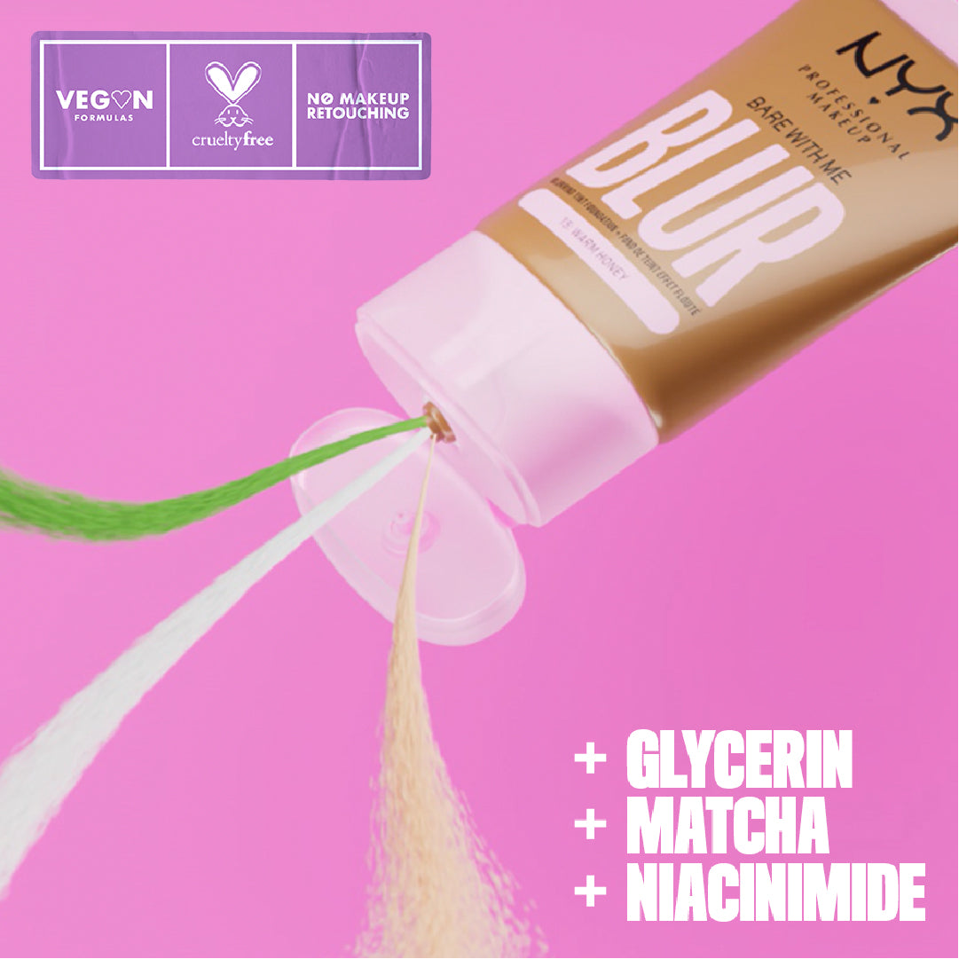 Bare with Me Blur Tint Foundation, Medium Coverage, 12 Hours Hydrating