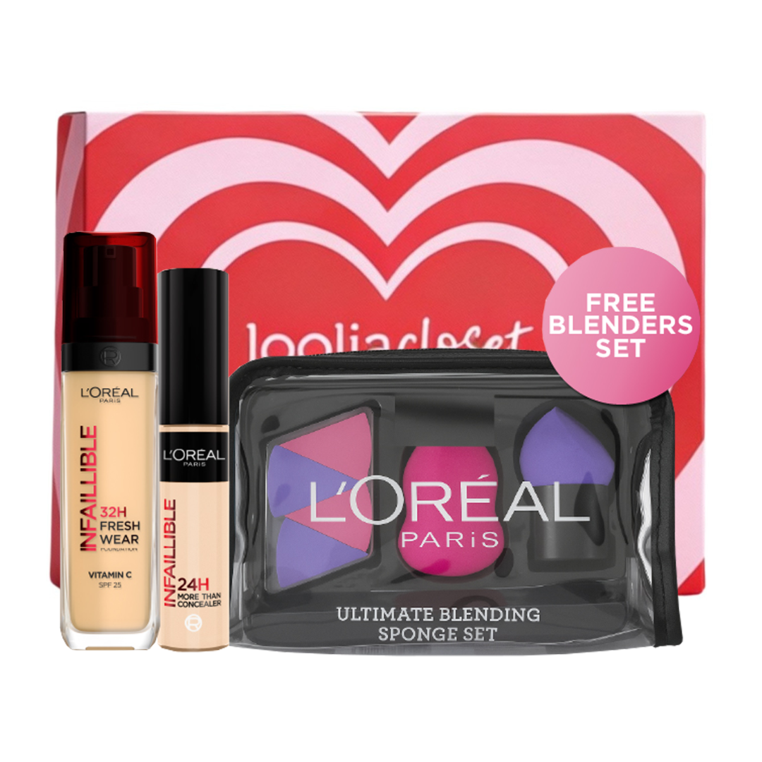 Infaillible Liquid Foundation + Full wear Concealer + FREE Beauty Blenders At 20% OFF