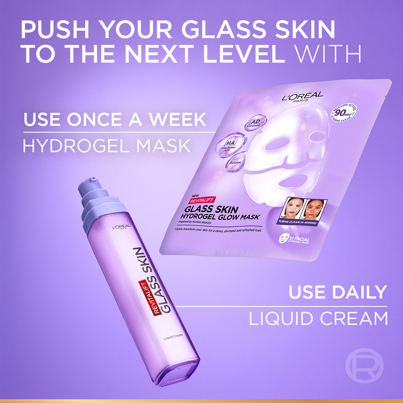 L’Oréal Revitalift Glass Skin Hydrogel Glow Mask