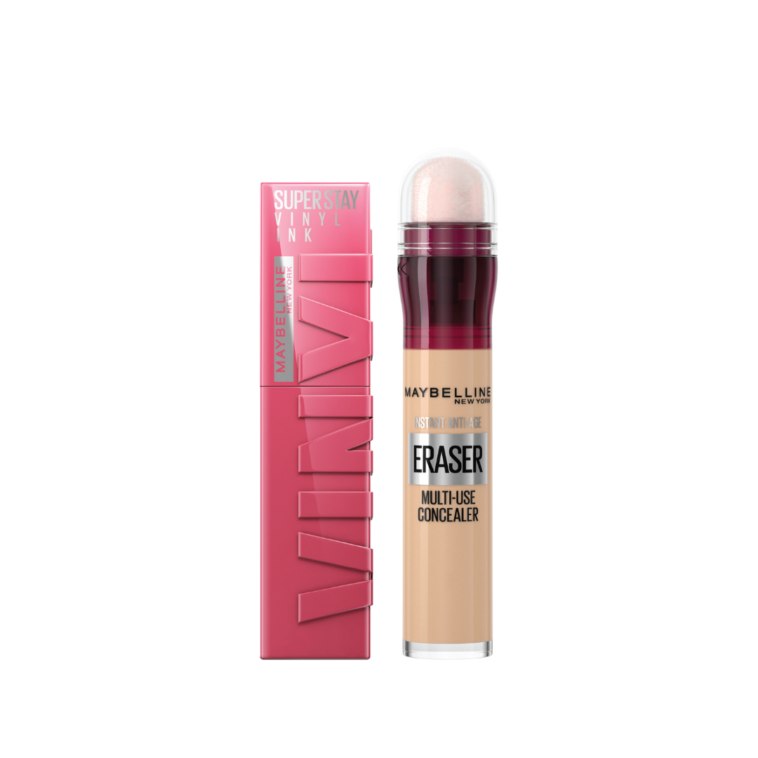 Instant Age Rewind Concealer + Vinyl Ink Lipstick At 15% OFF