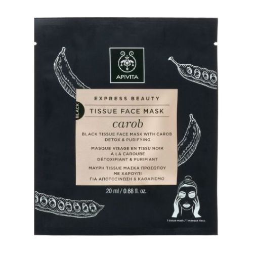Apivita Express Beauty Tissue Face Mask - Carob 20 ML | Loolia Closet