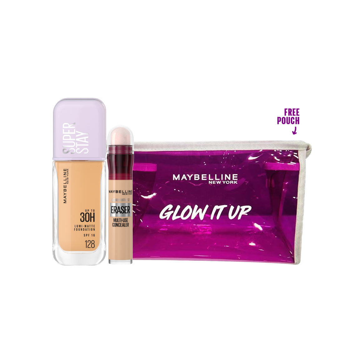 Super Stay Lumi-Matte Foundation + Instant Age Rewind + FREE Pouch At 30% OFF