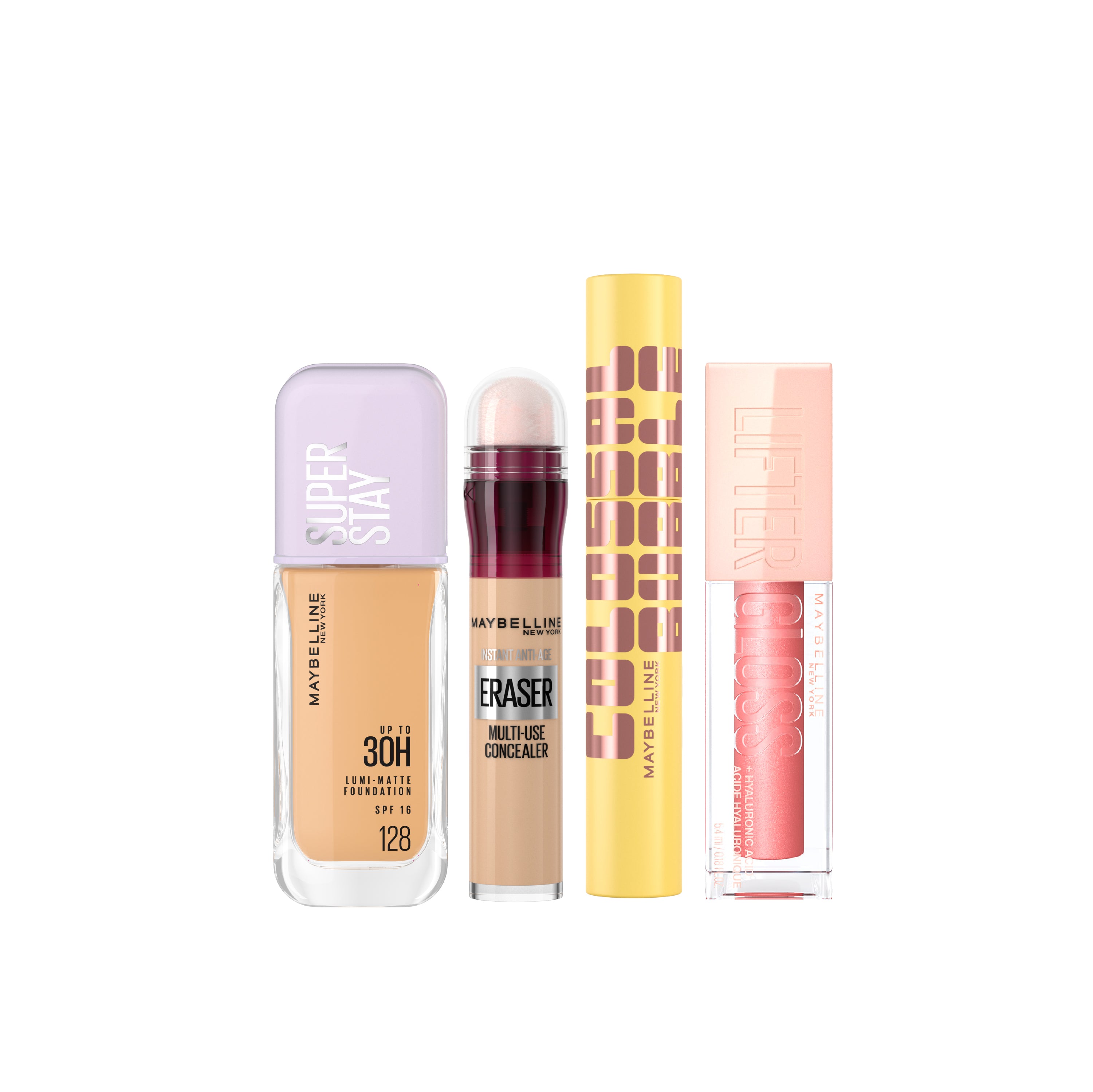 Lumi Matte Foundation + Instant Age Rewind Concealer + Collosal Bubble Mascara +  Lifter Gloss At 30% OFF