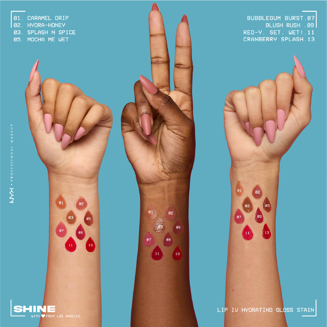 Lip IV Hydrating Gloss Stain, Lip Gloss, Up to 12HR Hydration