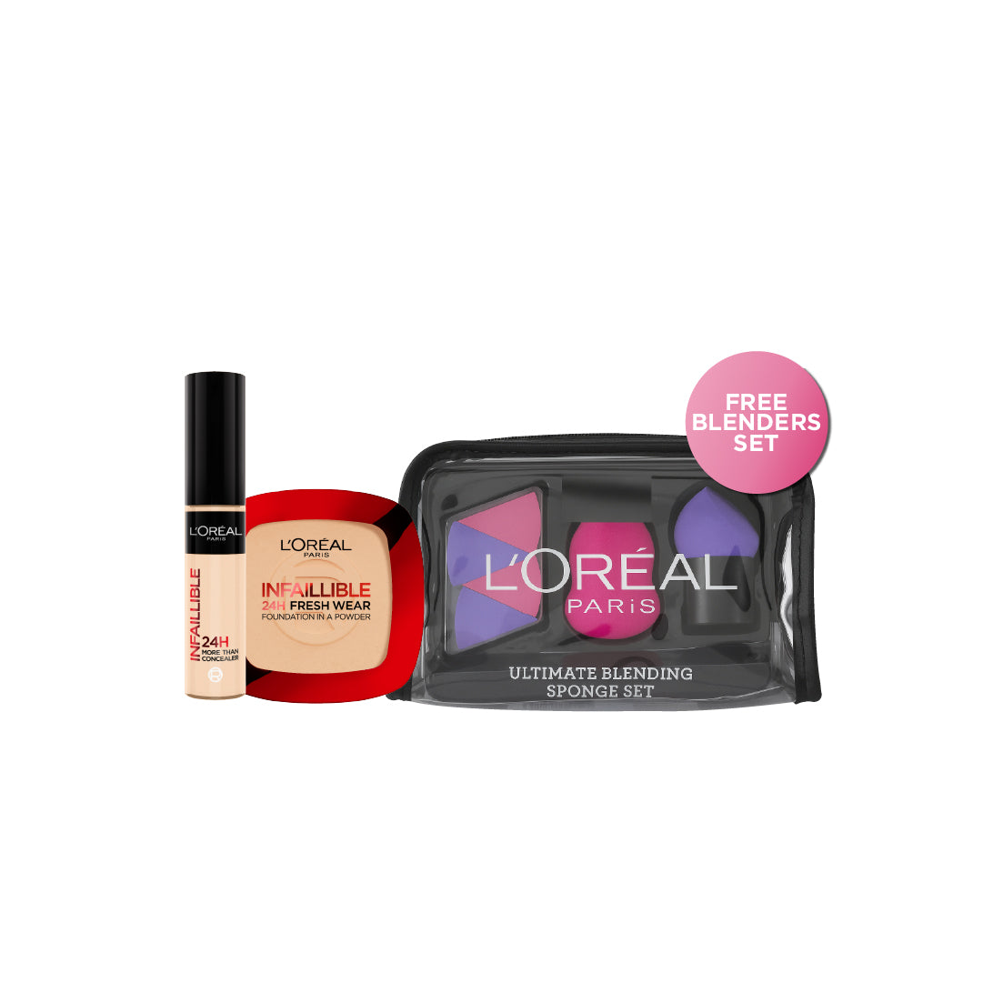 Infaillible Powder + Infallible Concealer + FREE Beauty Blenders At 20% OFF