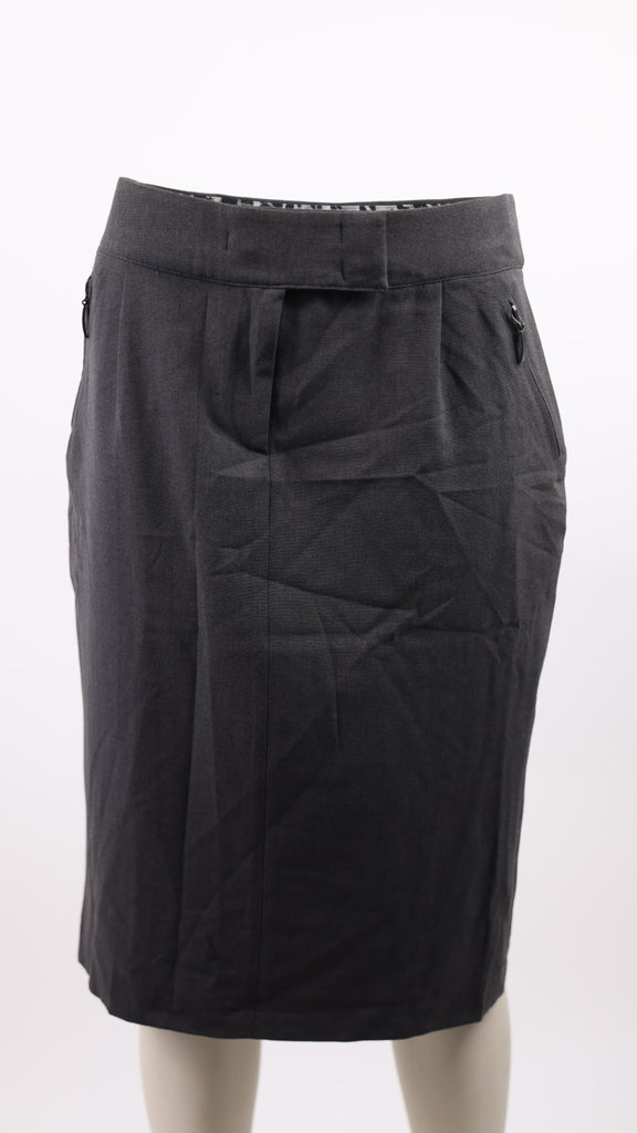 BADOO Badoo dark grey midi skirt | Loolia Closet