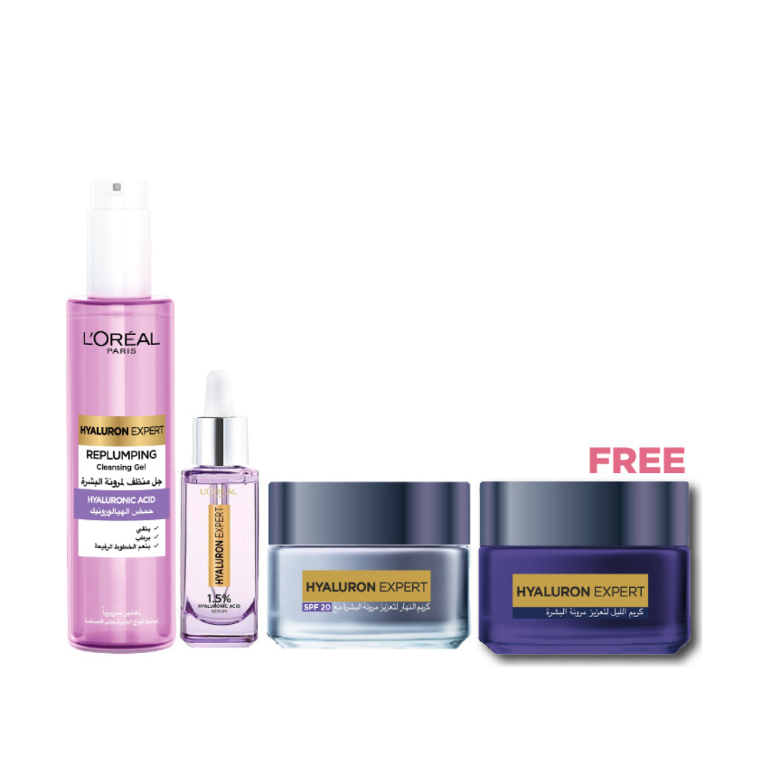 Hyaluron Expert Wash 200 ML + Serum 30 ML + Day Cream 50 ML + FREE Night Cream 50 ML