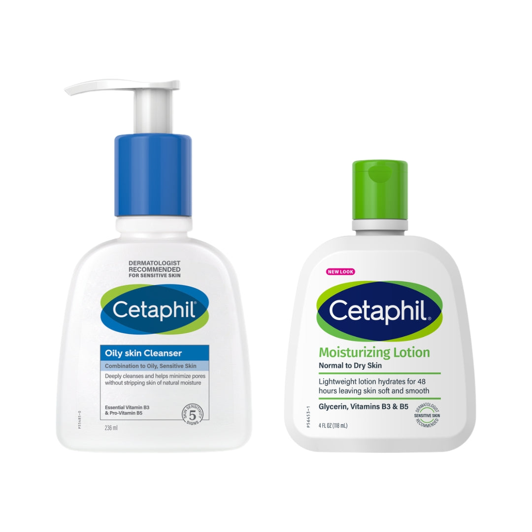Oily Skin Cleanser 236 ML + Moisturizing Lotion 118 ML At 30% OFF