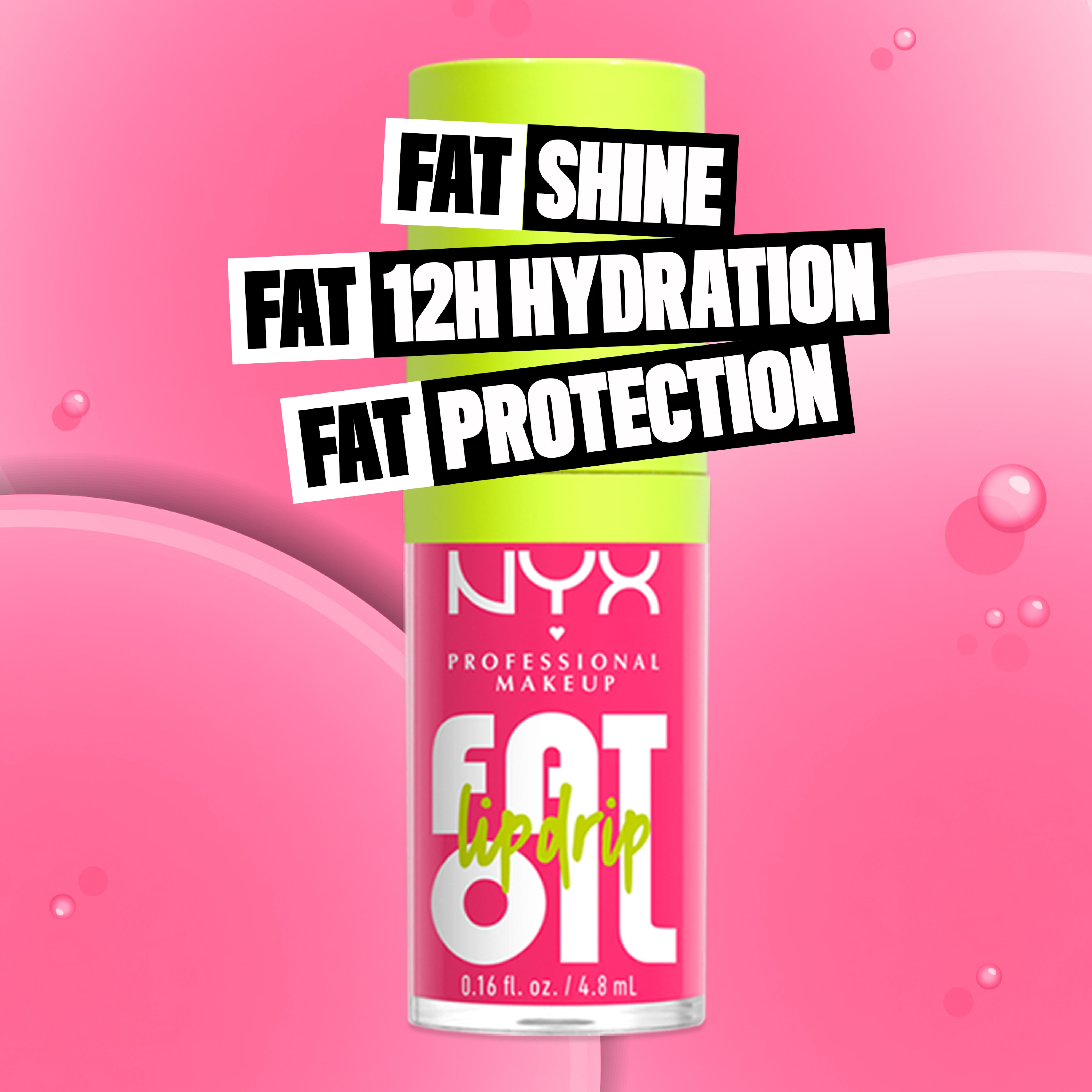 Fat Oil Lip Drip, Moisturizing, Shiny, Vegan Tinted Lip Gloss, Non-Sticky Finish, 12H Hydration