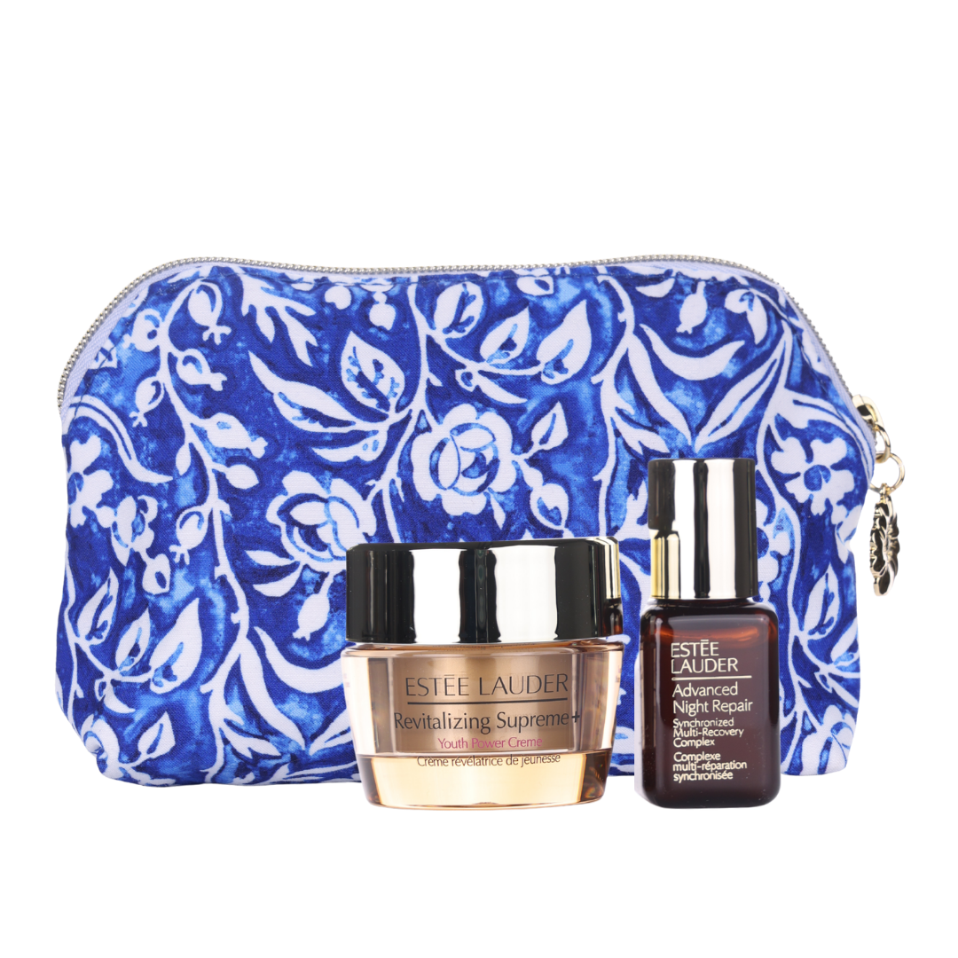 Gift From Estee Lauder : Blue Pouch with Minis