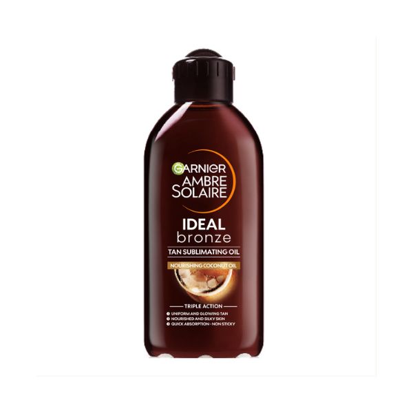 Garnier Ambre Solaire Ideal Bronze Tan Sublimating Oil (200mL) | Loolia Closet