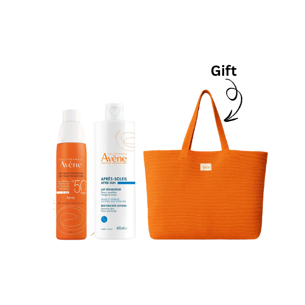 Very High Protection Spray 50+ + After Sun-Restorative Milk + FREE Orange Bag