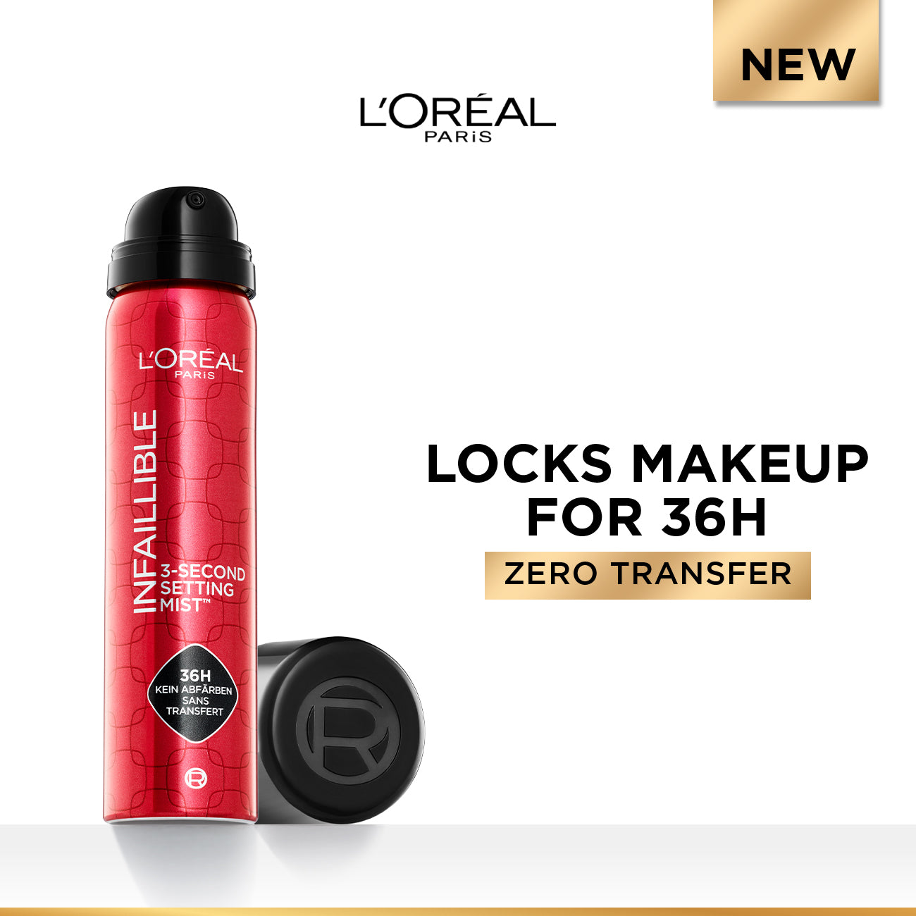 Infaillible 3-Second setting mist spray