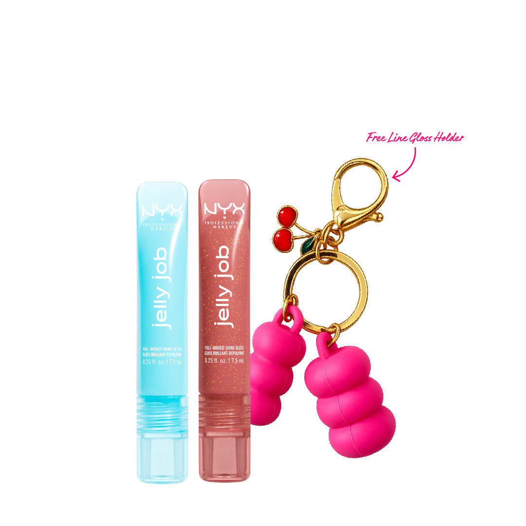 2x Jelly Job Full-Bodied High Shine Gloss + FREE Line Gloss Holder