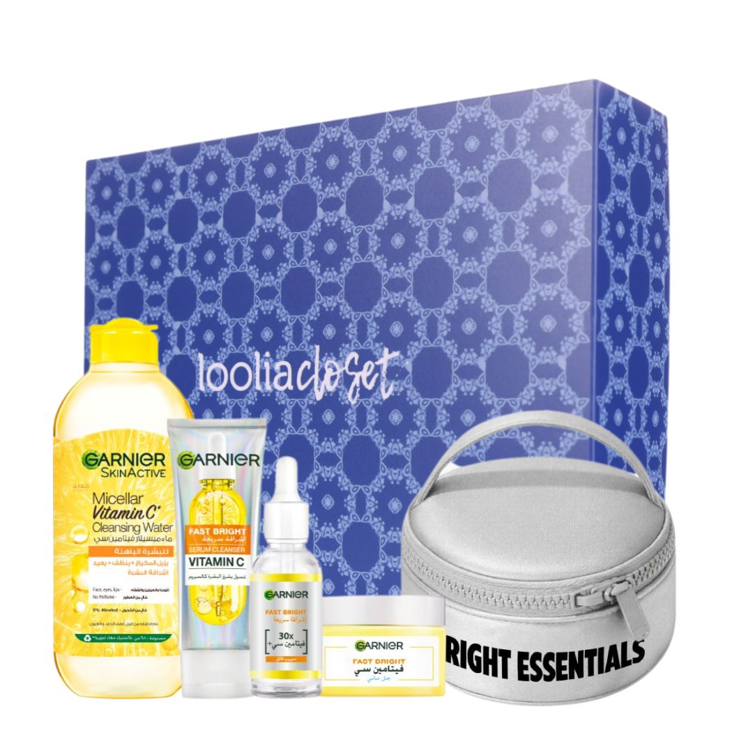 Fast Bright Micellar Water 400 ML + Serum Cleanser 100 ML + Day Serum 30 ML + Water Gel 50 ML FREE Silver Pouch At 15% OFF