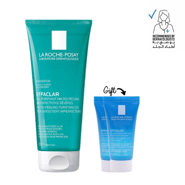 Effaclar Miscropeeling Gel 200 ML + 2x FREE Effaclar Gel 15 ML