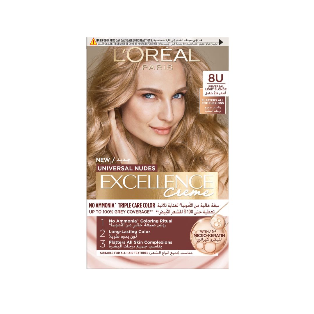 L'Oréal Paris Excellence Nudes Light Blonde 8U