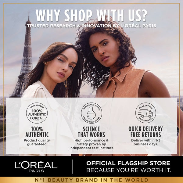 L'Oreal Paris - Glycolic [3% Glycolic Acid  + Vitamin CG + Niacinamide] Eye Serum For Dark Circles, Brighten Eyes 20