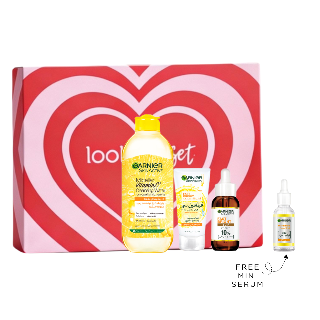 Fast Bright Micellar 400 ML + Day Cream 50 ML + Night Serum 30 ML + Free Serum 15 ML + FREE Ramadan Gift Box At 25% OFF