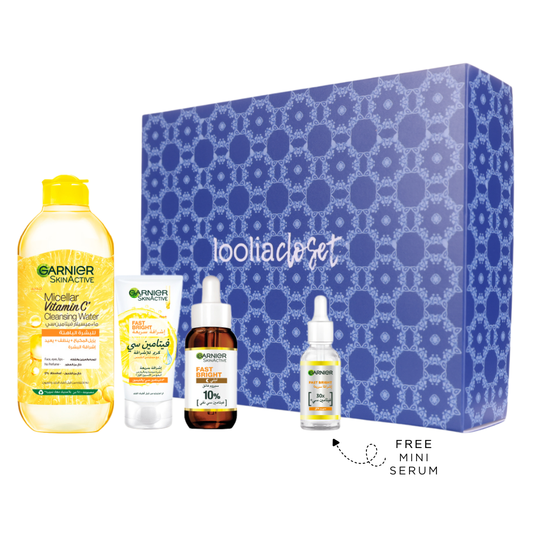 Fast Bright Micellar 400 ML + Day Cream 50 ML + Night Serum 30 ML + Free Serum 15 ML + FREE Ramadan Gift Box At 25% OFF