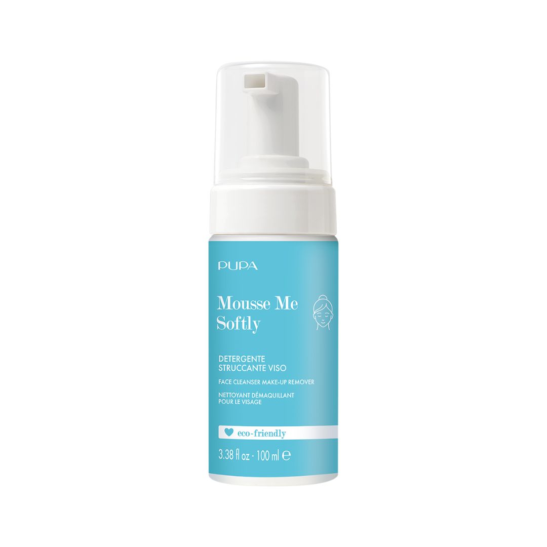 Pupa Milano mousse me softly face cleanser makeup remover natural foam gentle cleanser