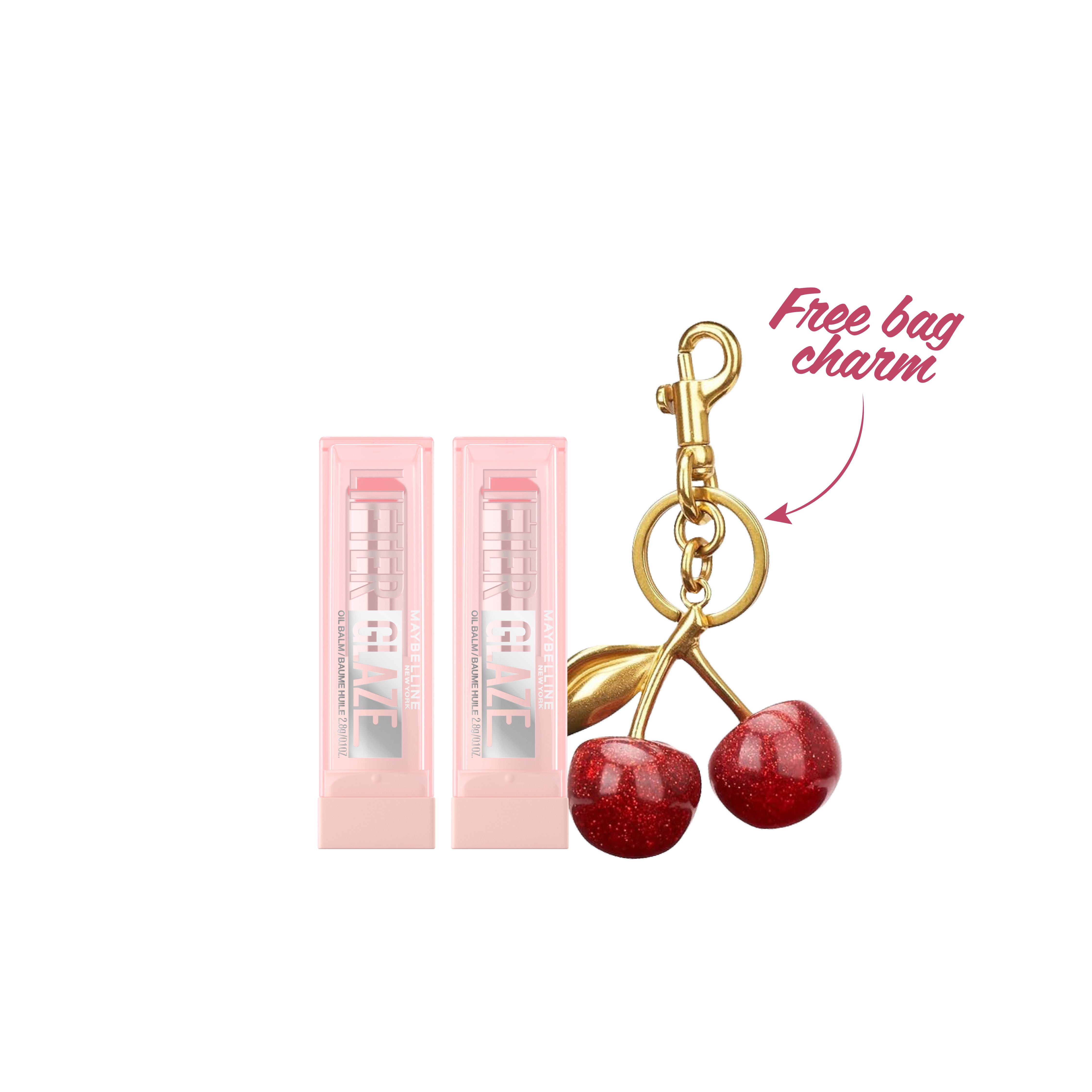 2x Lifter Glaze Lip Balm + FREE Cherry Keychain At 25% OFF